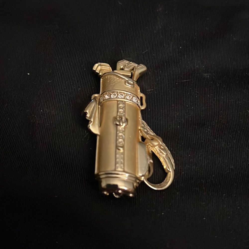 Rhinestone Golf Clubs & Bag Pin